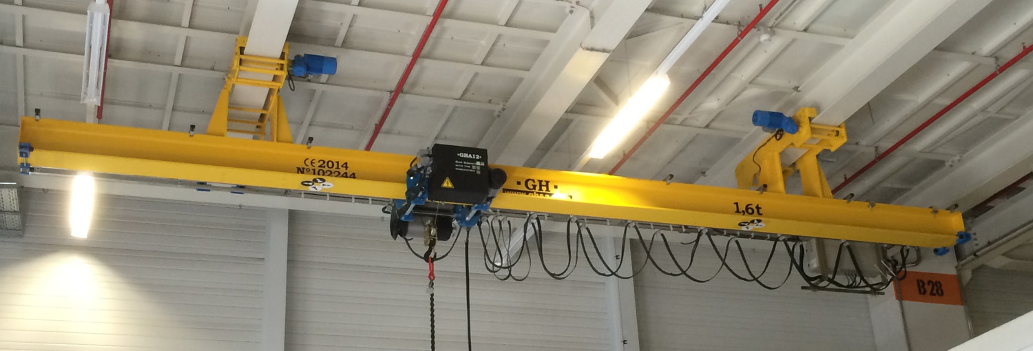 Installation of suspended crane in Volkswagen GH Cranes