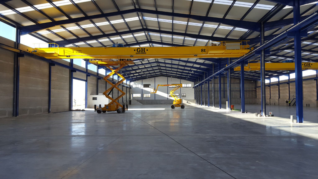 Instalación de 2 Puentes Grúas para Cristalería Encinas | GH Cranes