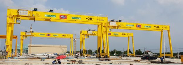 12 gantry cranes for a project of tunnels and viaducts in Thailand