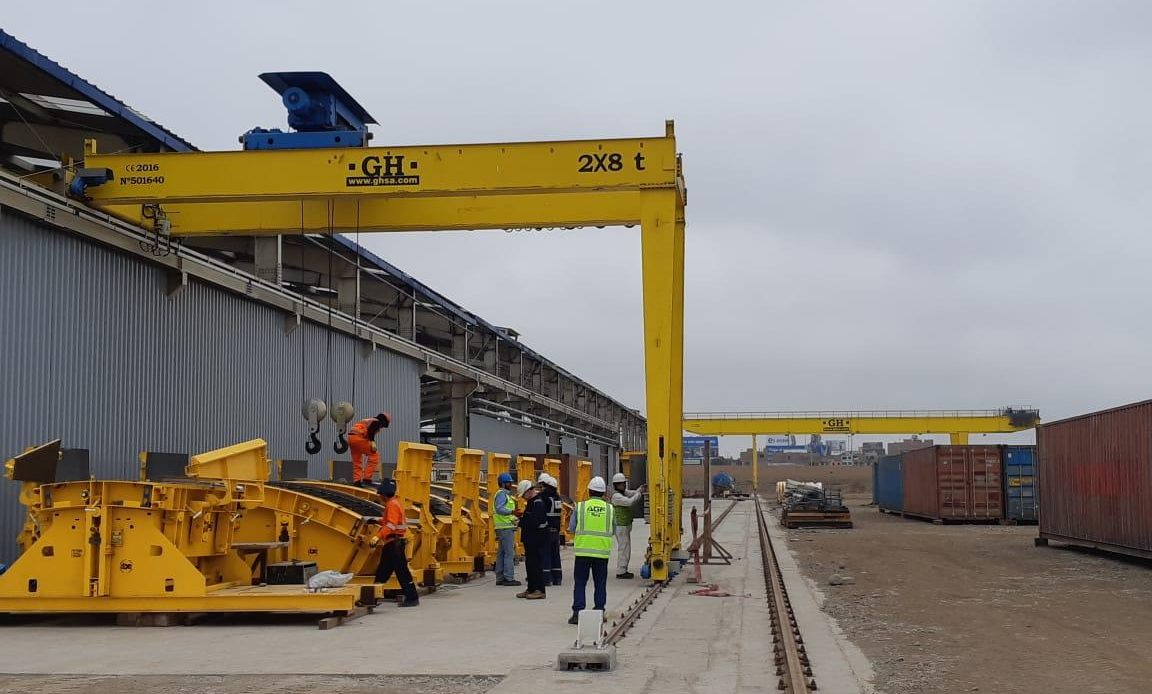 GH Cranes planta de dovelas de la línea 2 y ramal 4 del metro de Lima y Callao