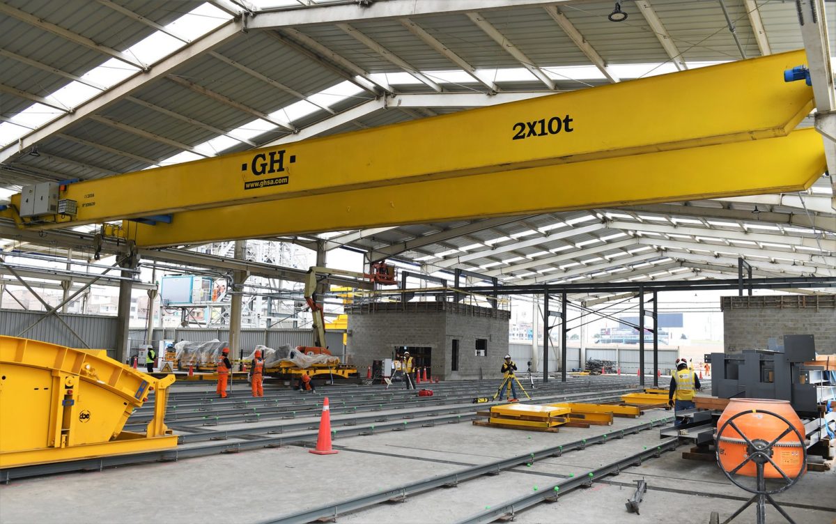GH Cranes planta de dovelas de la línea 2 y ramal 4 del metro de Lima y Callao