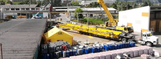 Grua puente con carro abierto para ETEX