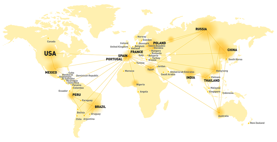 GH USA World map distributions