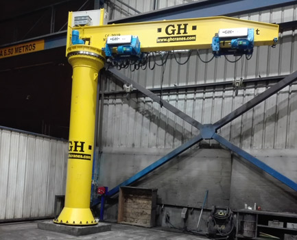 Heavy industrial jib cranes - GH Cranes & Components USA - Crane and hoist manufacturer