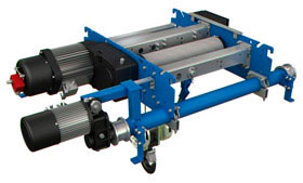 Compact double girder hoists