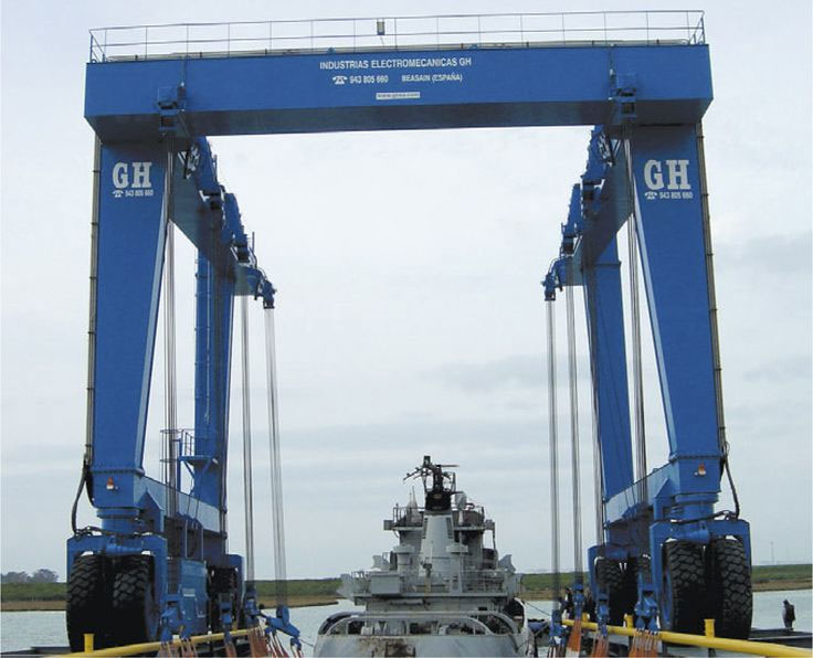 Pórtico automotore marinho