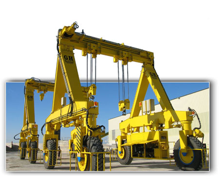 Automotive gantry crane on tires Automotive gantry crane on tires