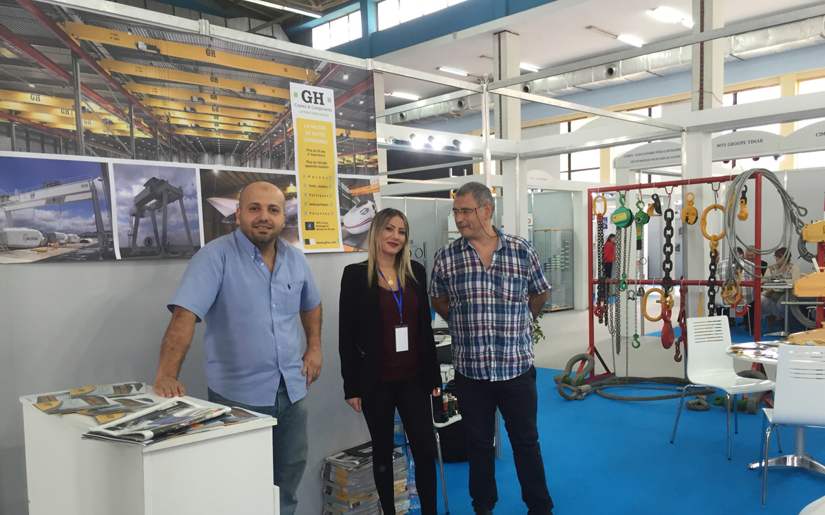 GH CRANES & COMPONENTS no salão da Indústria 2015 em Alger