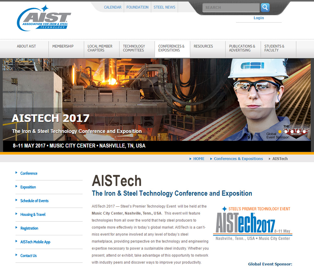 GH estará presente na feira AISTech 2017