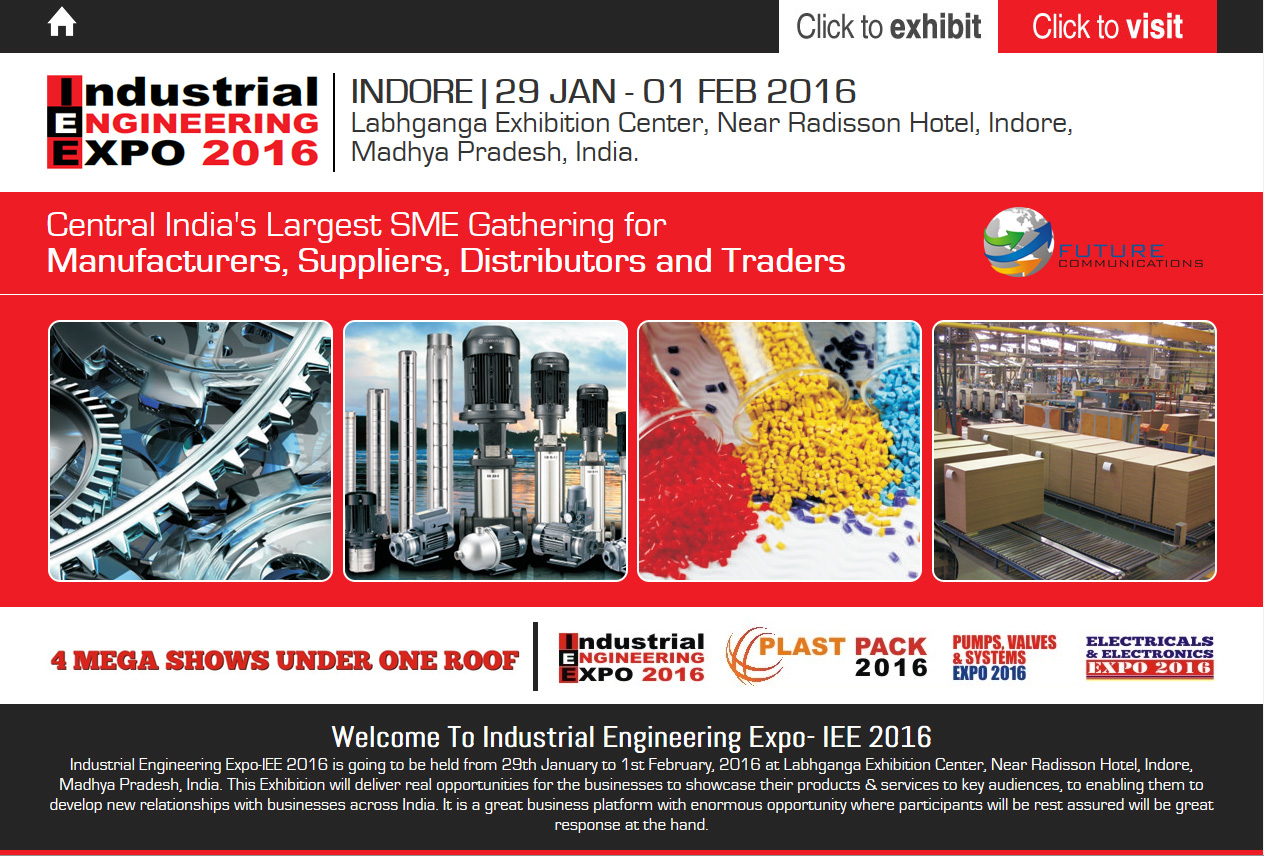 A GH CRANES & COMPONENTS estará presente na feira Expo de Engenharia Industrial na India de 29 de Janeiro a 1 de Feverei