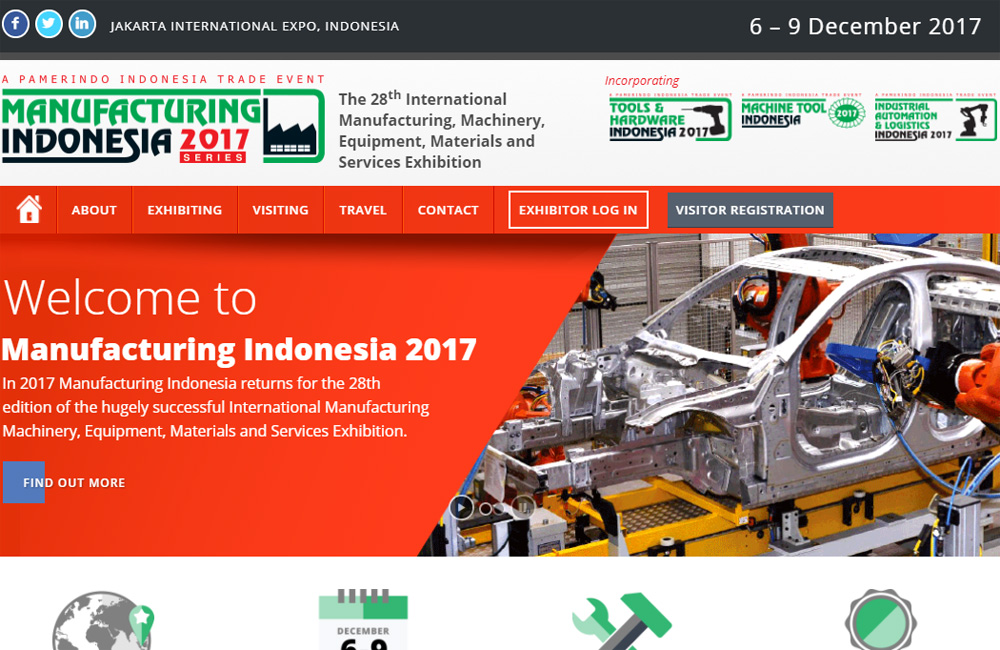 GH CRANES & COMPONENTS présent sur la salon “Manufacturing Indonesia” 2017
