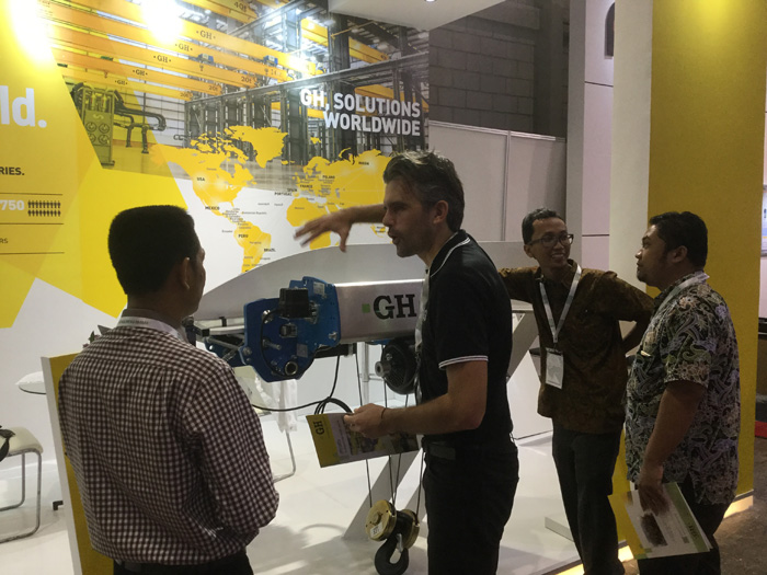 GH Cranes & Components in the exhibition Manufacturing Indonesia 2017