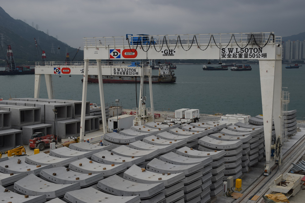 Cliente: DBJV. Lugar de instalación: Hong Kong. Capacidad: 50t + 32t. Cliente: DBJV. Lugar de instalación: Hong Kong. Capacidad: 50t + 32t.