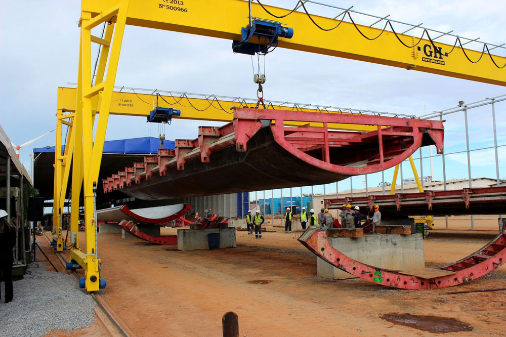 Cliente: Acciona. Lugar de instalación: Brasil. Capacidad: 10t. Cliente: Acciona. Lugar de instalación: Brasil. Capacidad: 10t.