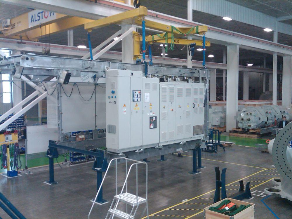 Grúa pluma mural instalada en el cliente Alstom. Grúa pluma mural instalada en el cliente Alstom.