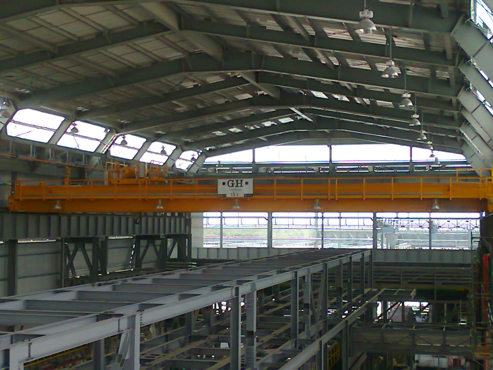 EOT crane with a 15t hoist for Ternium in Mexico. EOT crane with a 15t hoist for Ternium in Mexico.