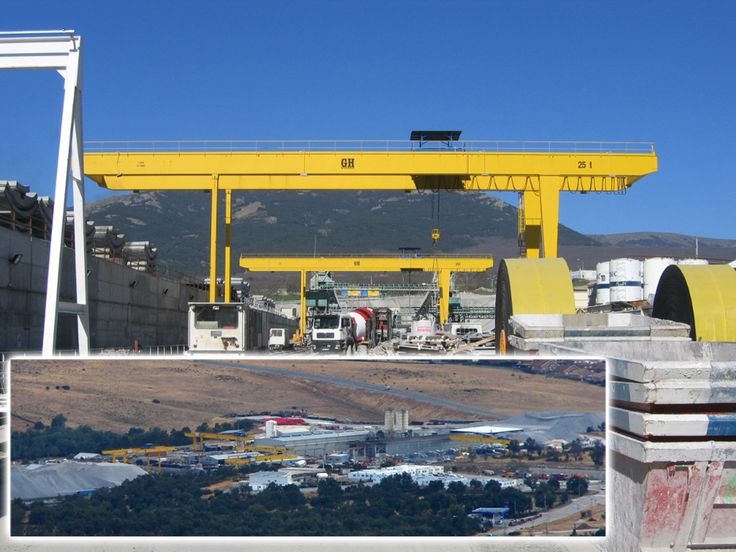 Instalación de multiples pórticos GH CRANES & COMPONENTS para la construcción de los túneles de Guadarrama en el sector de obras públicas. Instalación de multiples pórticos GH CRANES & COMPONENTS para la construcción de los túneles de Guadarrama en el sector de obras públicas.