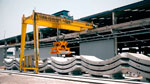 Concrete segment plant for the Lima and Callao Metro Line 2 project.