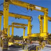 Automotive industrial gantries working in Mexico video